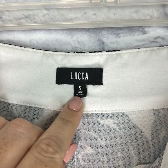 Lucca Couture BLACK ROSE KNIT PANTS Size Small - Picture 5 of 10